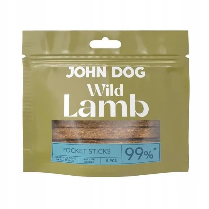John Dog Sticks Wild Lamb paski z jagnięciny 5 szt