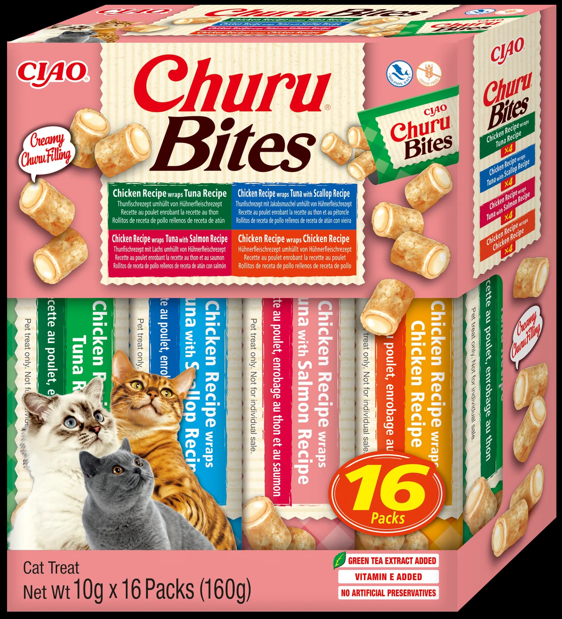 Inaba Cat Churu P16 BITES Chicken Variety 16 × 10 g (160 g)