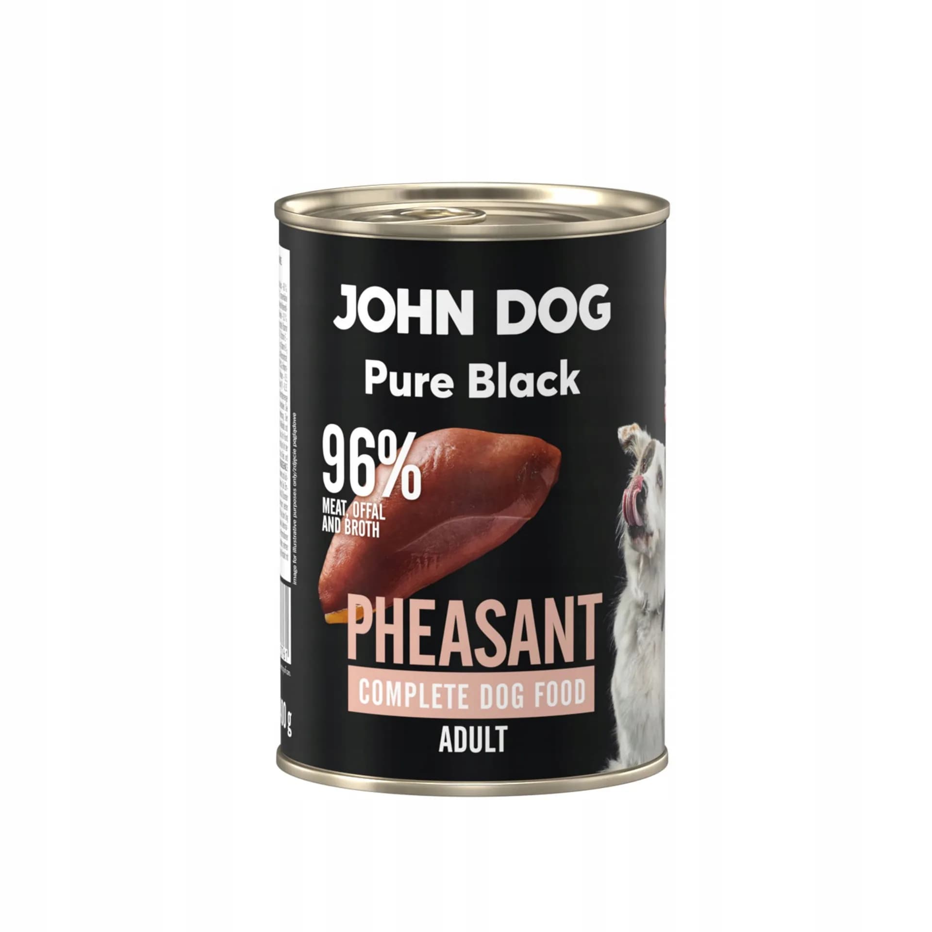 John Dog Pure Black karma mokra dla dorosłych psów z bażantem