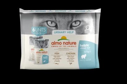 Almo Nature HOLISTIC Urinary Support Multipack z rybą i kurczakiem dla kota 6 × 70 g