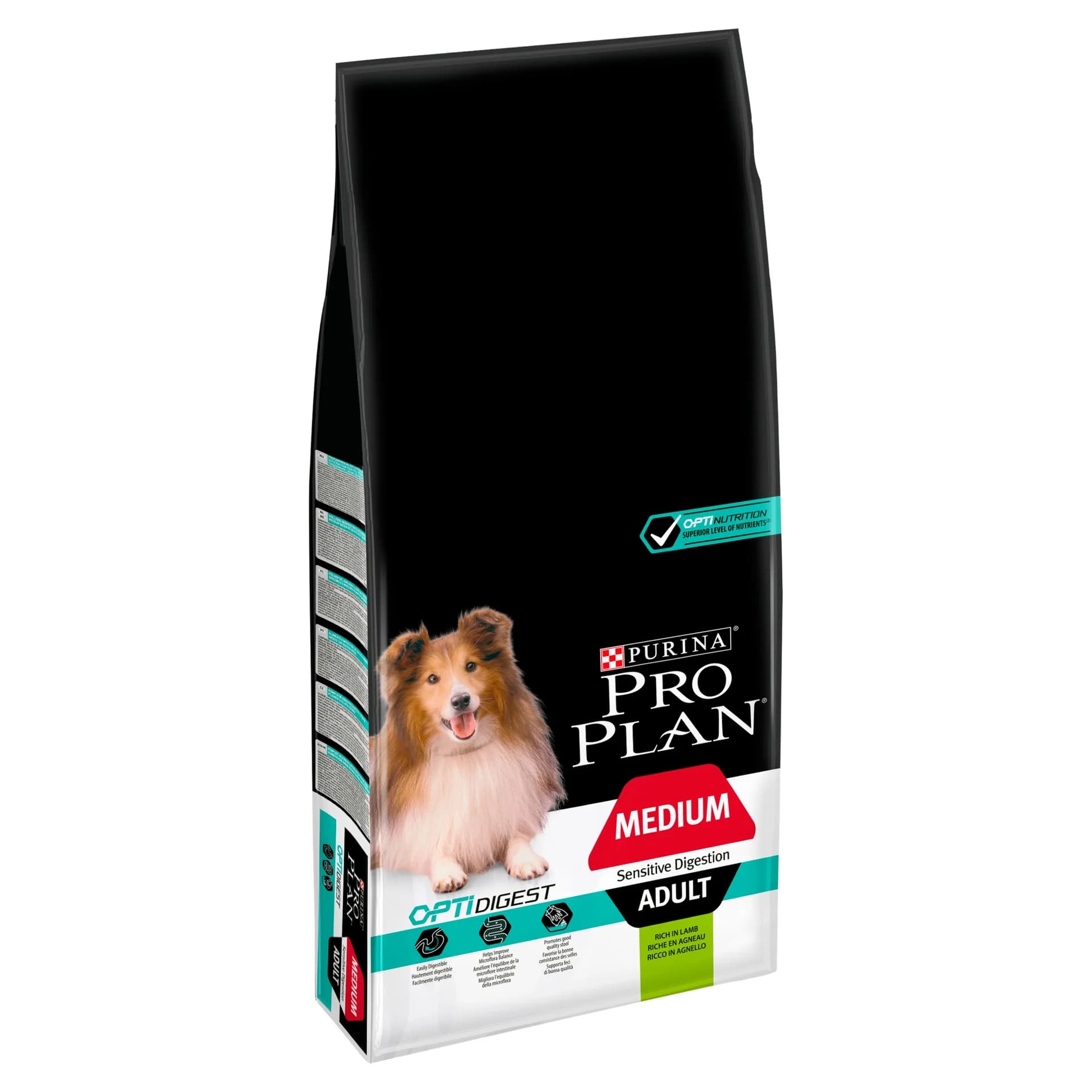 Purina Pro Plan Sensitive Digestion Medium Adult karma sucha z jagnięciną dla dorosłych psów średnich ras