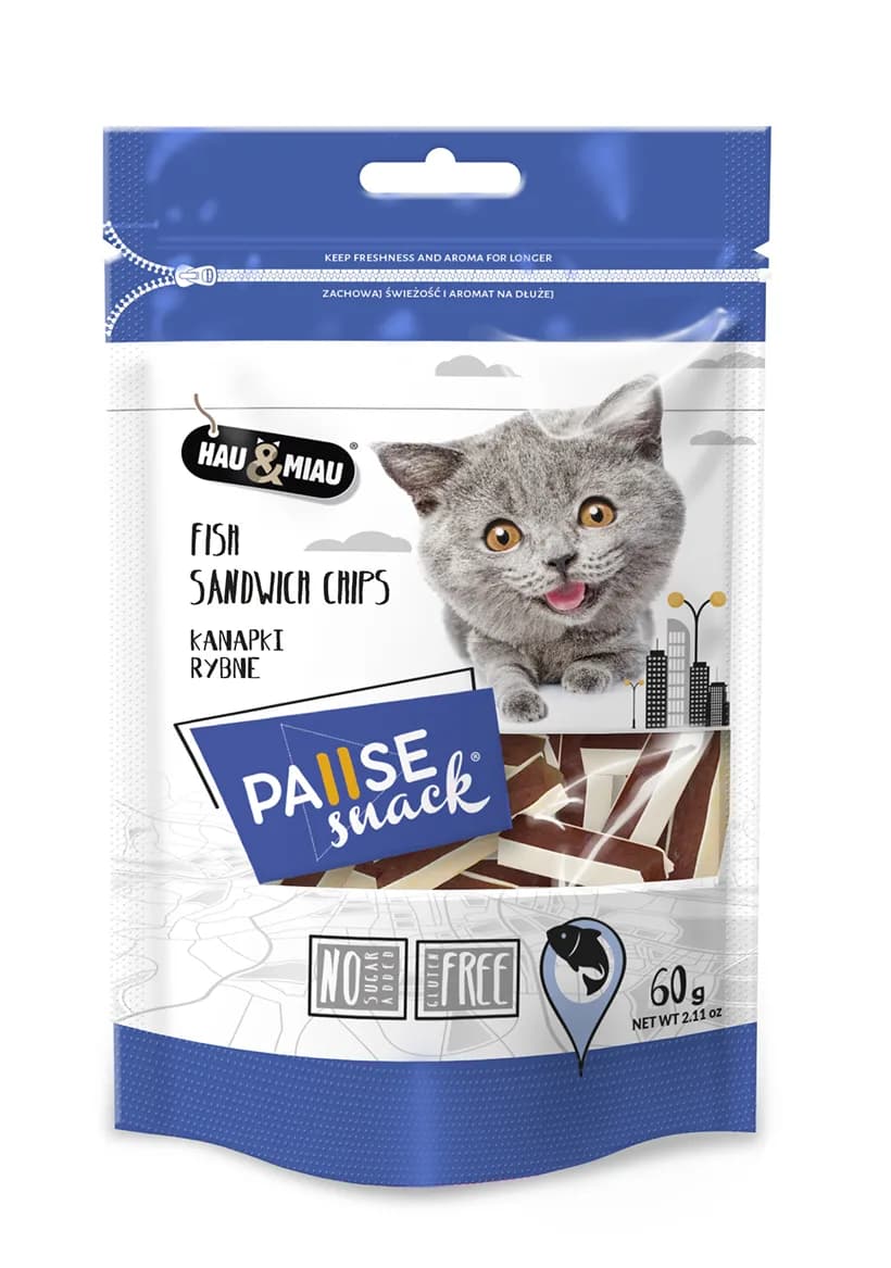 Hau&Miau Pausesnack przysmak dla kota kanapki rybne 60 g