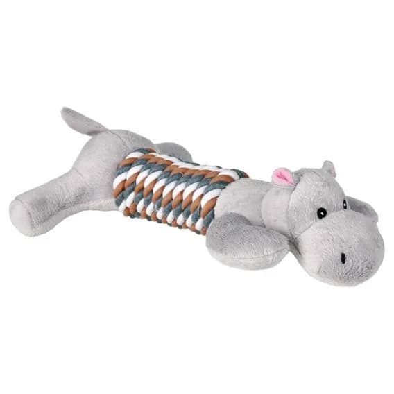 Pluszowy zwierzak z dźwiękiem i sznurkiem - 32 cm