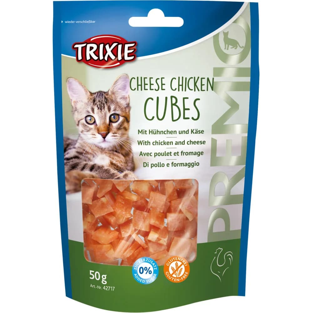 PREMIO Cheese Chicken Cubes - kostki ser kurczak - przysmak dla kota