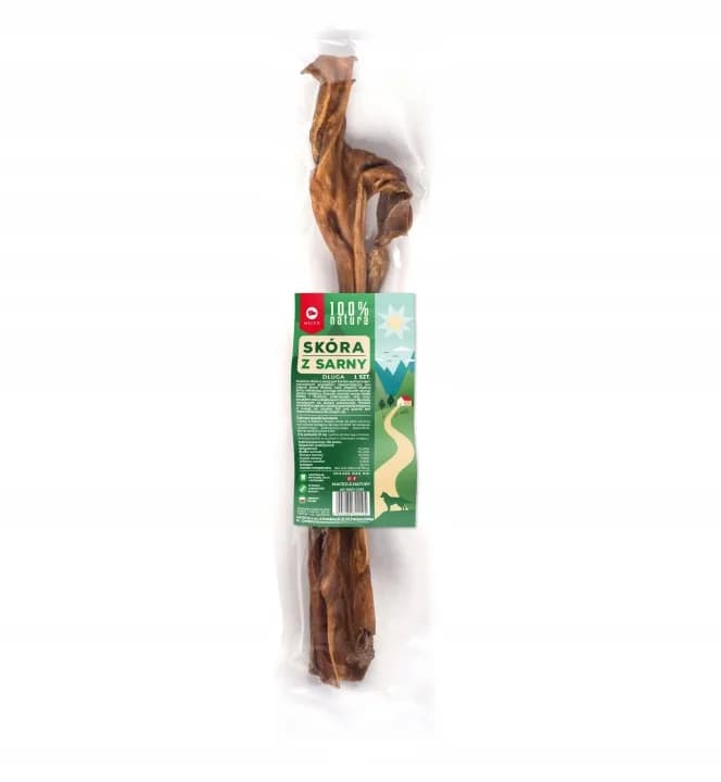Przysmak dla Psa Skóra Sarny Długa MACED 100% Naturalne Smakołyki 1 szt