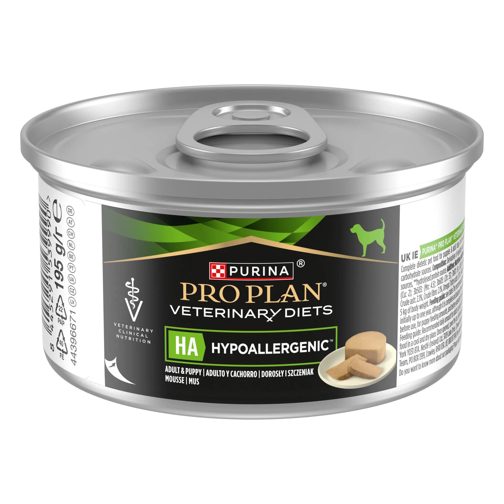 Purina Pro Plan Veterinary Diets Canine HA Hypoallergenic karma mokra hipoalergiczna dla psów 195 g
