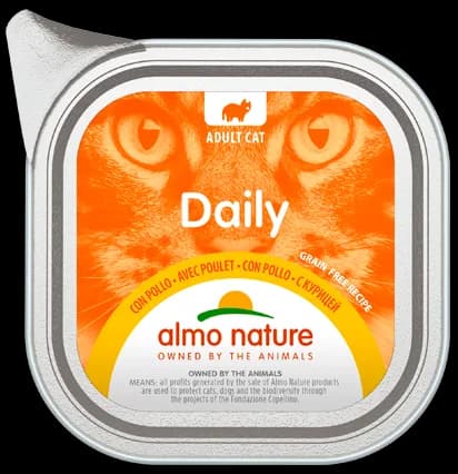 Almo Nature Daily karma mokra z kurczakiem dla kota 100 g