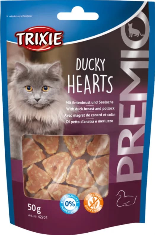 PREMIO Hearts - Przysmak dla kota serca - piersi z kaczki i ryby 50 g