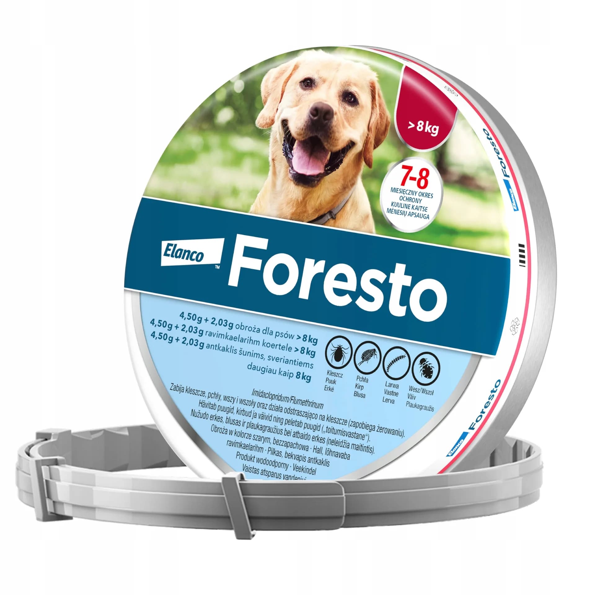 Elanco Foresto obroża dla psa powyżej 8 kg - długość 70 cm
