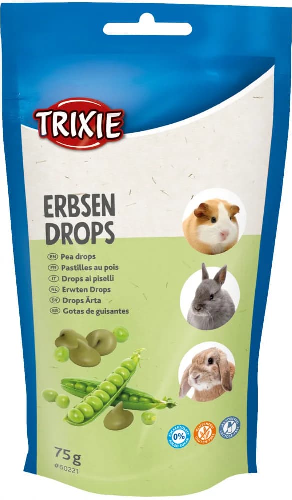Trixie Dropsy dla gryzoni o smaku grochu, 75 g
