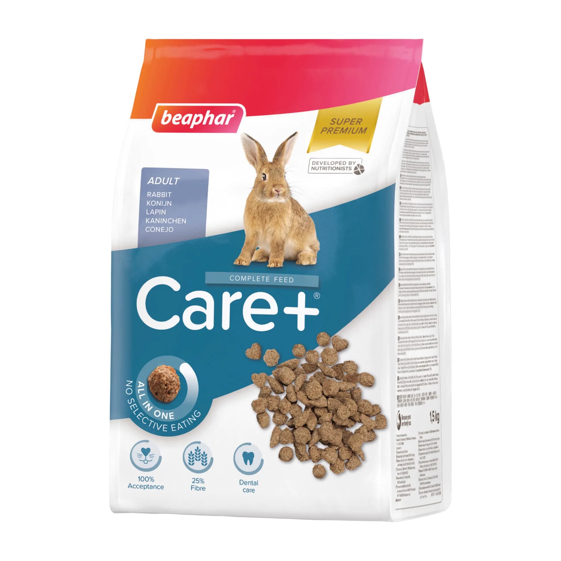 Beaphar Care+ Rabbit Adult pełnoporcjowa karma dla królika