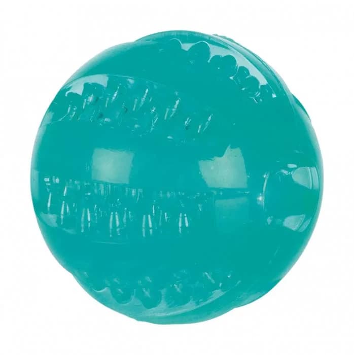 Trixie Piłka Denta Fun TPR o smaku mięty - śr. 6 cm, różne kolory