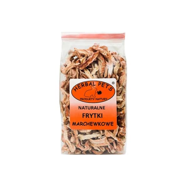 Naturalne Frytki Marchewkowe 100g - uzupełniająca karma dla gryzoni Herbal Pets