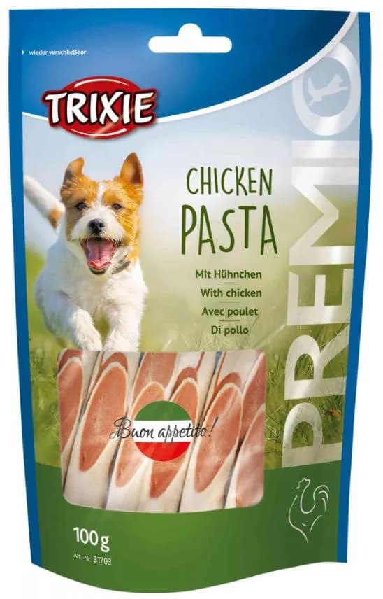 Przysmaki dla psa-makaron z rybą i kurczakiem PREMIO 100 g