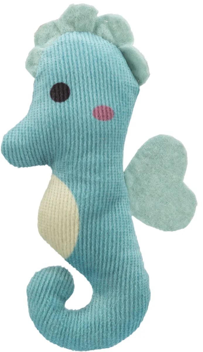 Trixie Konik morski, zabawka, dla kota, plusz, 11 cm, z kocimiętka