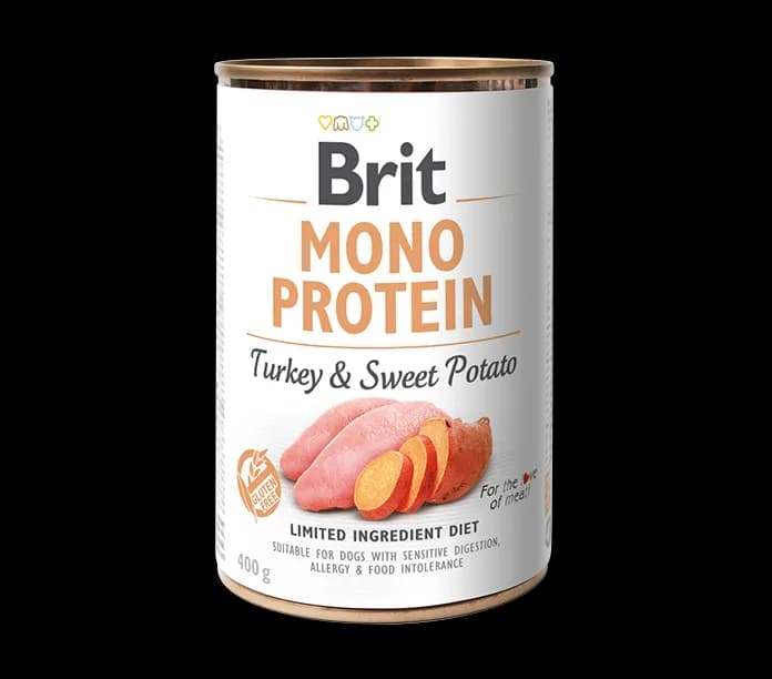 Brit Mono Protein Turkey & Sweet Potato mokra karma dla psa z indykiem i batatami 400 g
