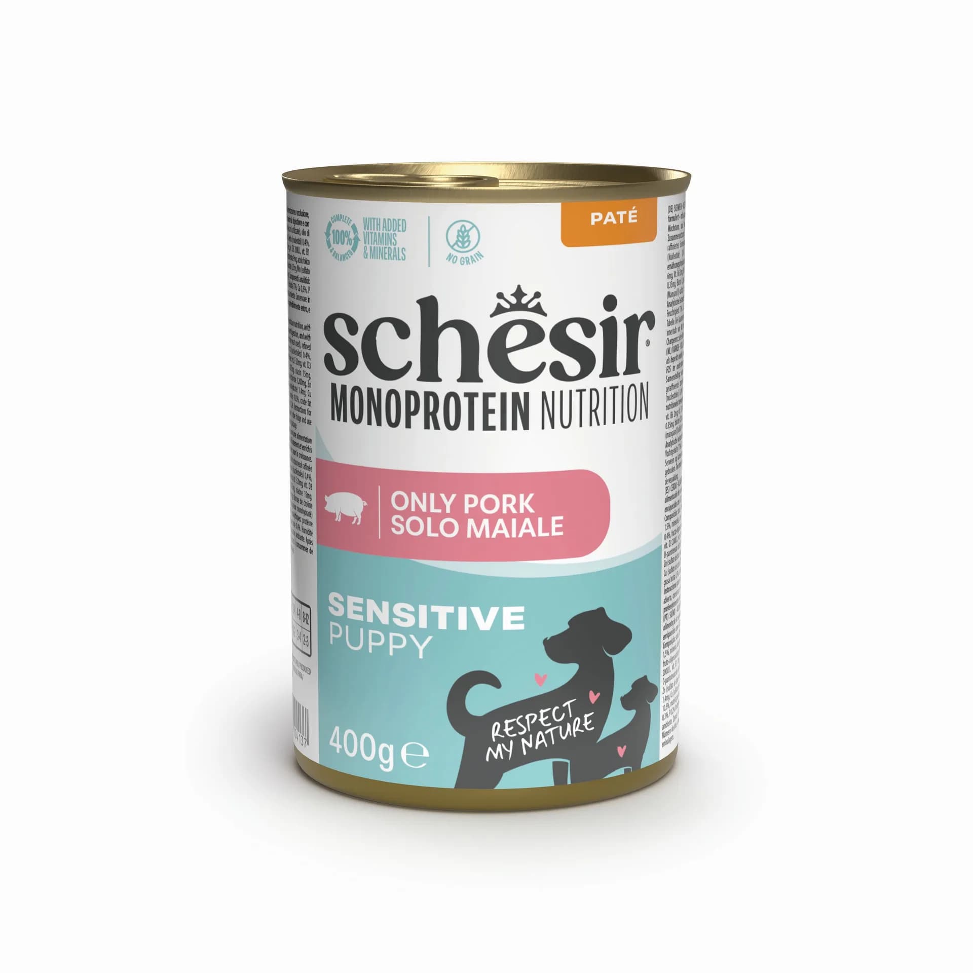 Monoprotein Sensitive Puppy karma mokra dla szczeniąt wieprzowina pasztet 400 g puszka