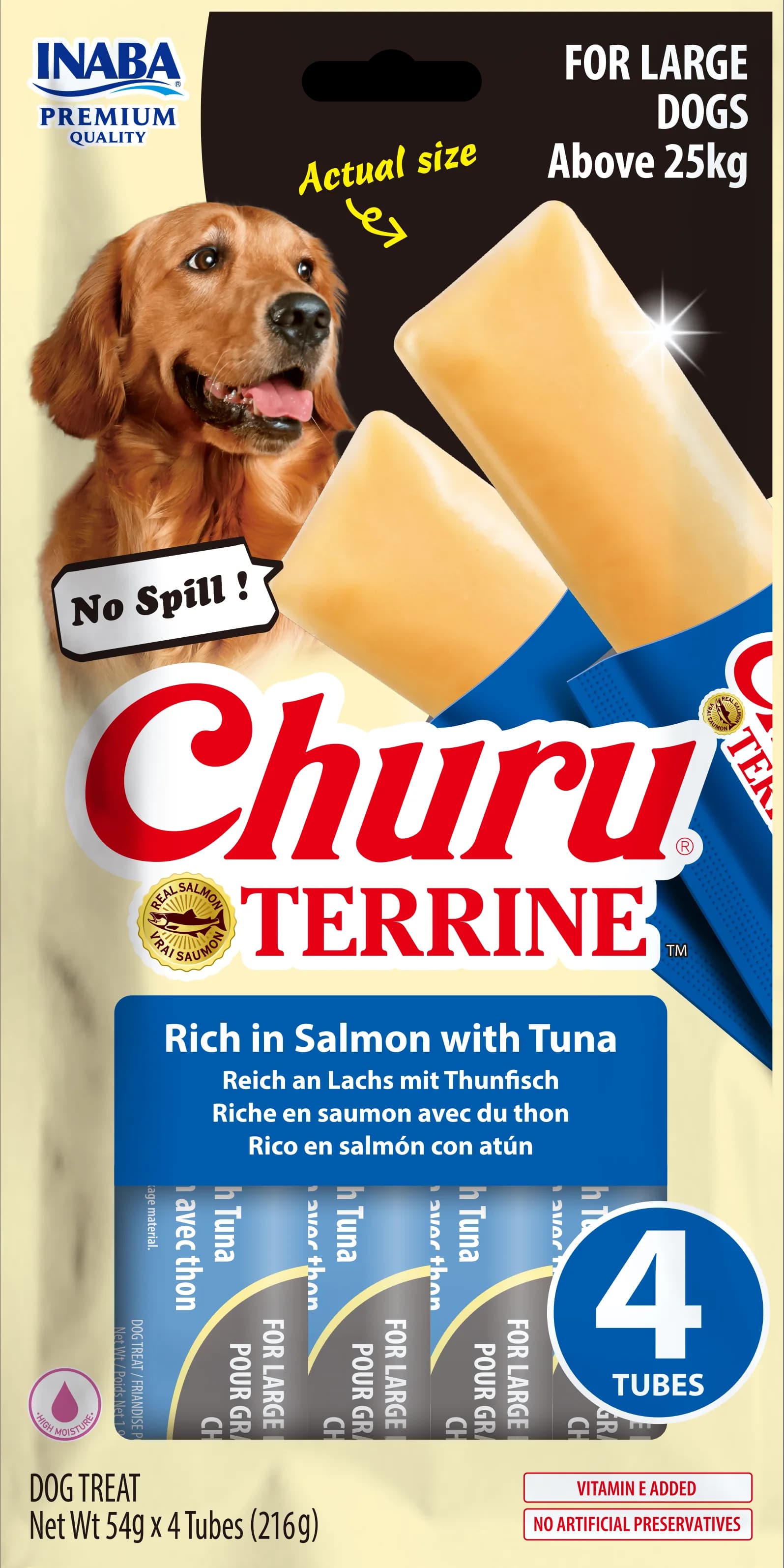 INABA DOG CHURU TERRINE L SALM&TUNA4X54 g(216 g)