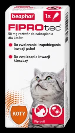 Beaphar FIPROtec 50mg dla kotów / fipronil