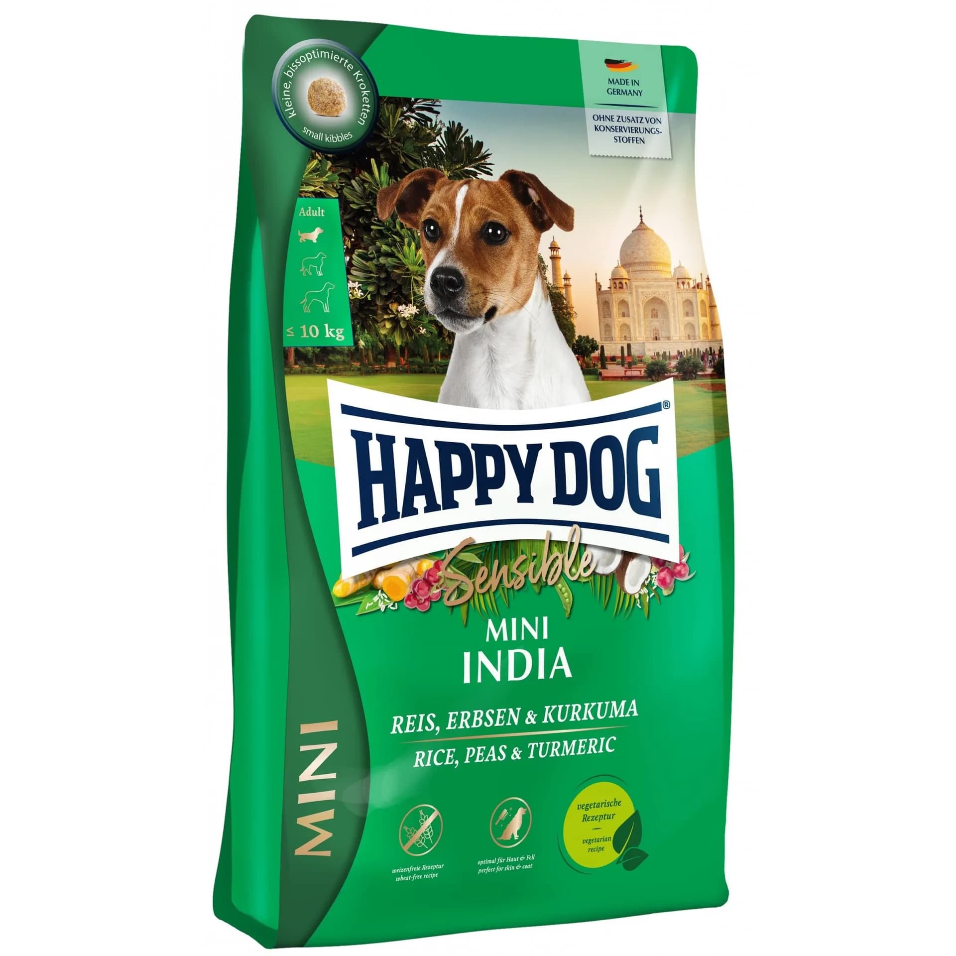 Happy Dog Sensible Mini India wegetariańska karma sucha dla dorosłych psów małych ras