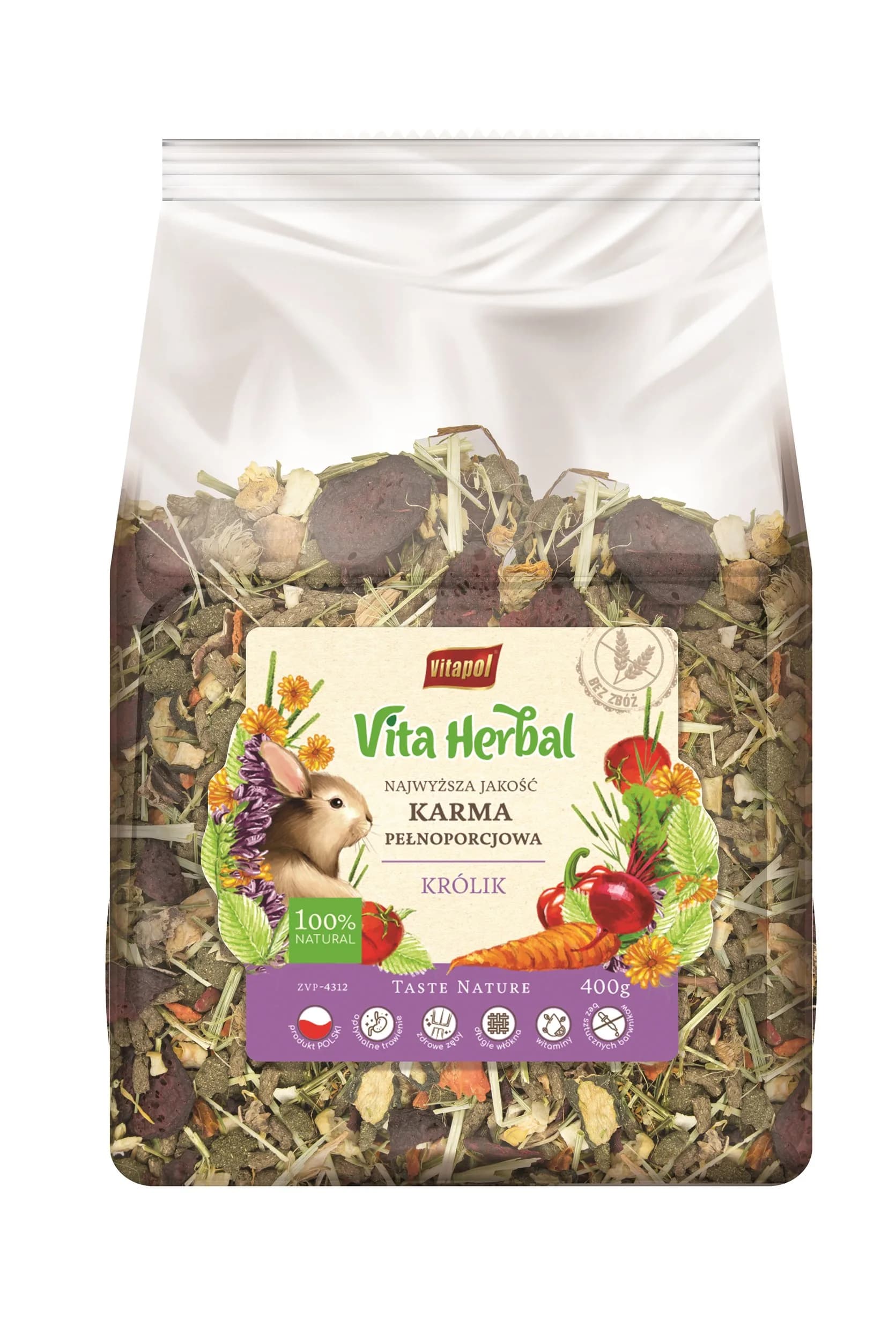 Vitapol Vita Herbal karma pełnoporcjowa dla królika