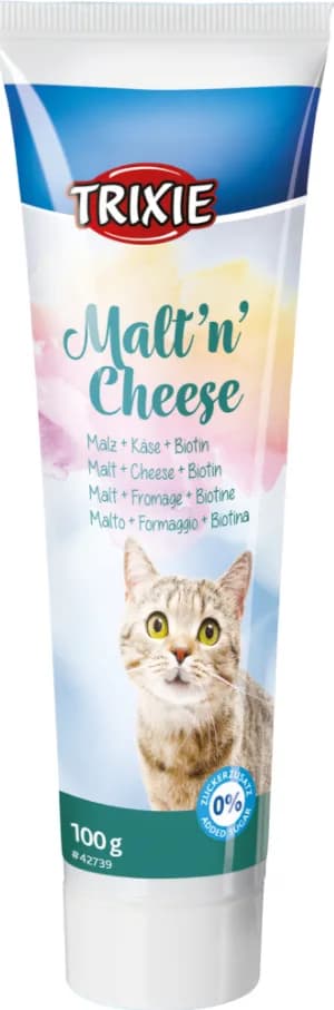 Trixie Pasta słodowa z trawą dla kota Malt'n'Cheese - 100 g