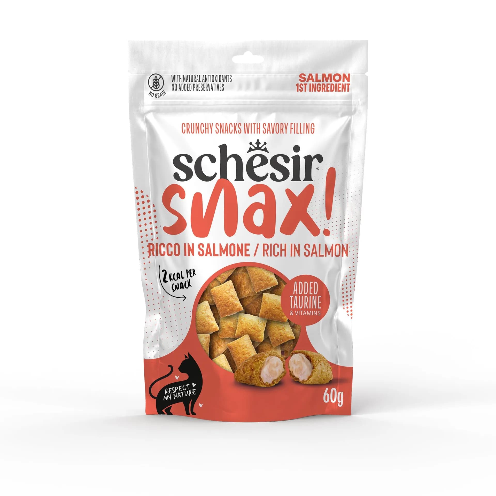 Snax przysmak z nadzieniem dla kota łosoś 60 g